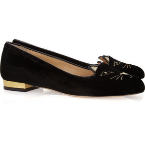 charlotte-olympia-kitty-embroidered-velvet-flats-gallery3