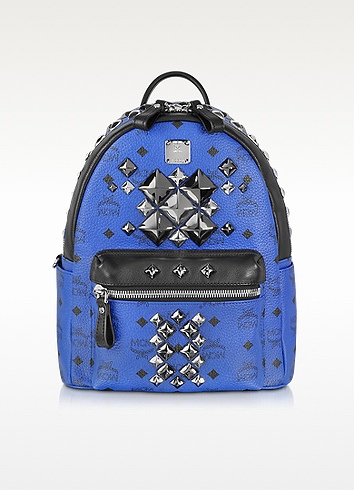 MCM backpack small blue2