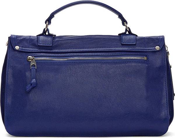 Proenza Schouler Cobalt Blue Leather PS1 Medium Messenger Bag5