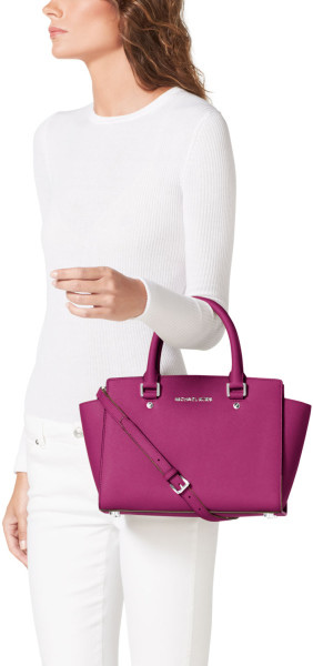 michael kors selma medium pink5