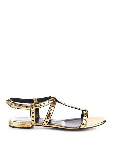 Saint Laurent Nu Pieds debossed-hearts sandals6