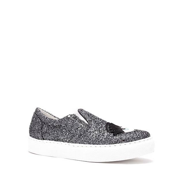 Chiara Ferragni 30MM FLIRTING GLITTER SLIP-ON SNEAKERS7