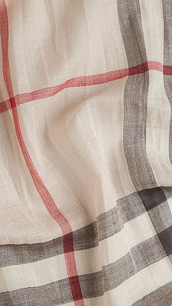 Burberry stone Wool-Silk scarf4