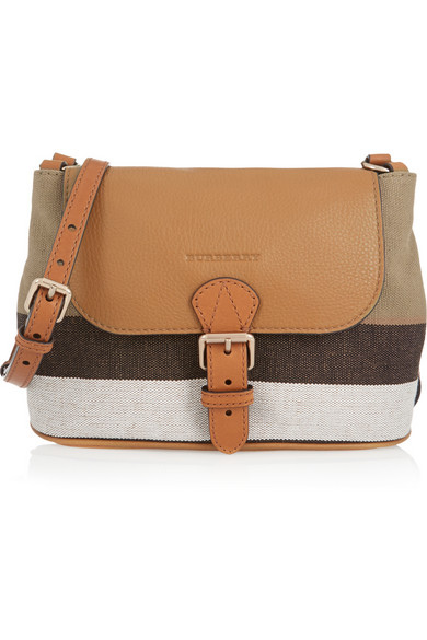 Burberry SMALL CANVAS CHECK AND LEATHER CROSSBODY BAG18
