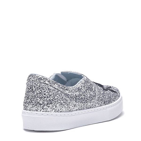 Chiara Ferragni SILVER GLITTER “KISS” SLIP-ONS sneakers16