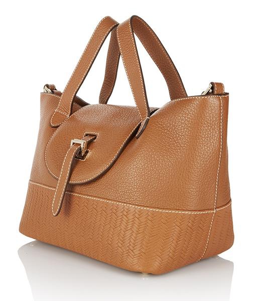 meli melo thela medium tote bag tan part woven2