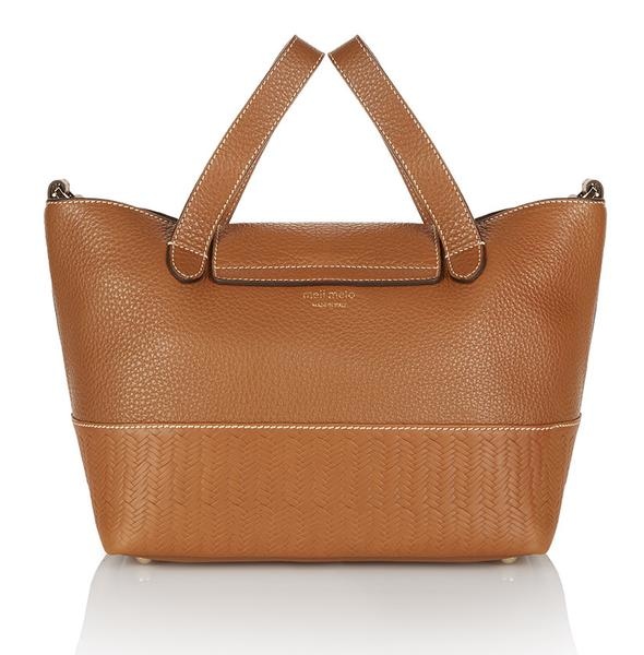 meli melo thela medium tote bag tan part woven3