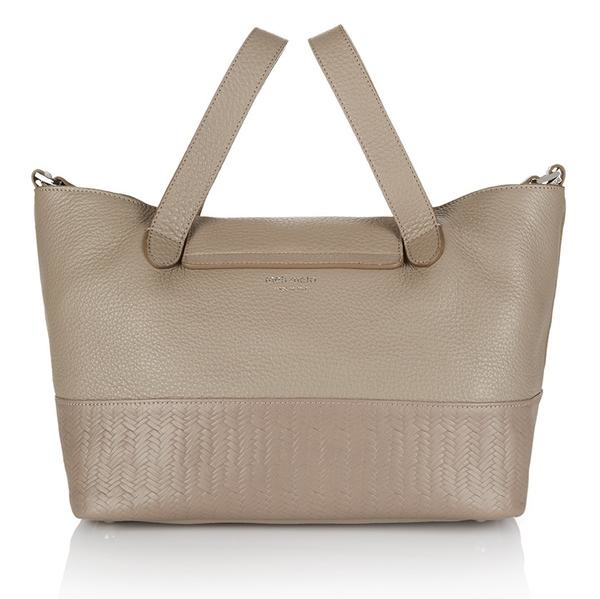 meli melo thela medium tote bag taupe part woven3