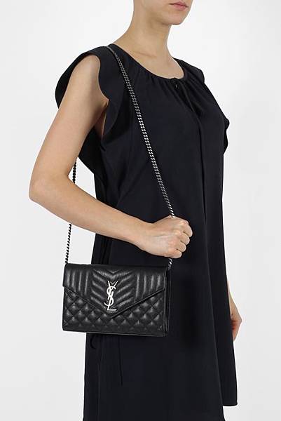 Saint Laurent Quilted mini envelope clutch3