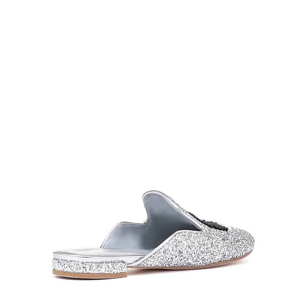 Chiara Ferragni SILVER GLITTER SABOT4