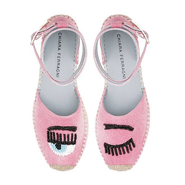 Chiara Ferragni Flirting pink CANVAS ESPADRILLES7