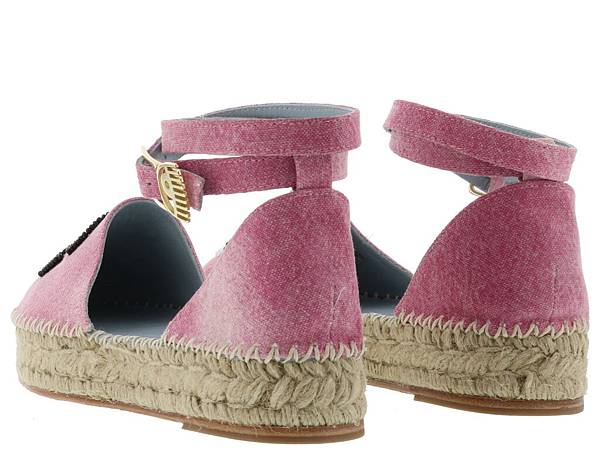 Chiara Ferragni Flirting pink CANVAS ESPADRILLES2