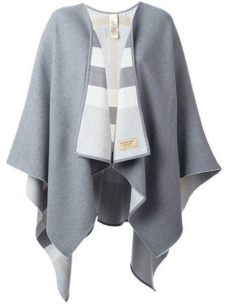 Burberry wool check cape3