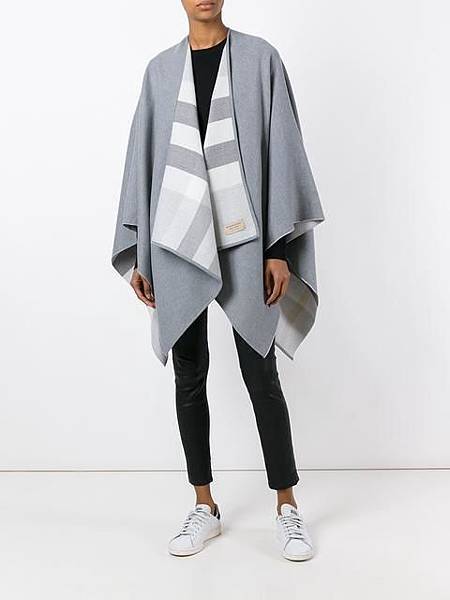 Burberry wool check cape5