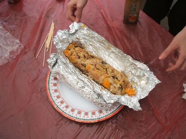 呼~~香噴噴的南瓜竹筒飯~~