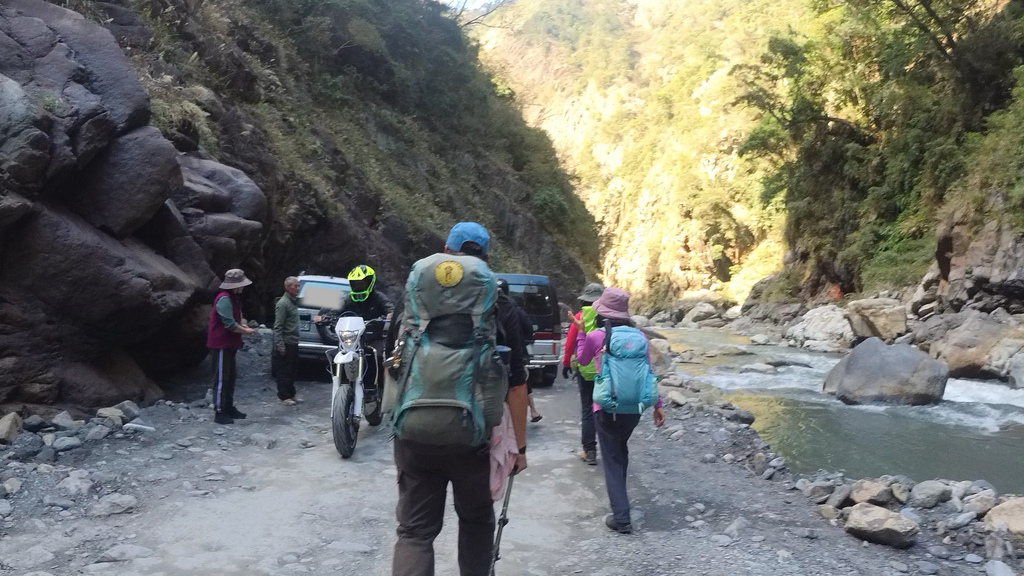 ｜走在一條季節限定隨時會消失的工程便道｜北港溪峽谷工程便道全