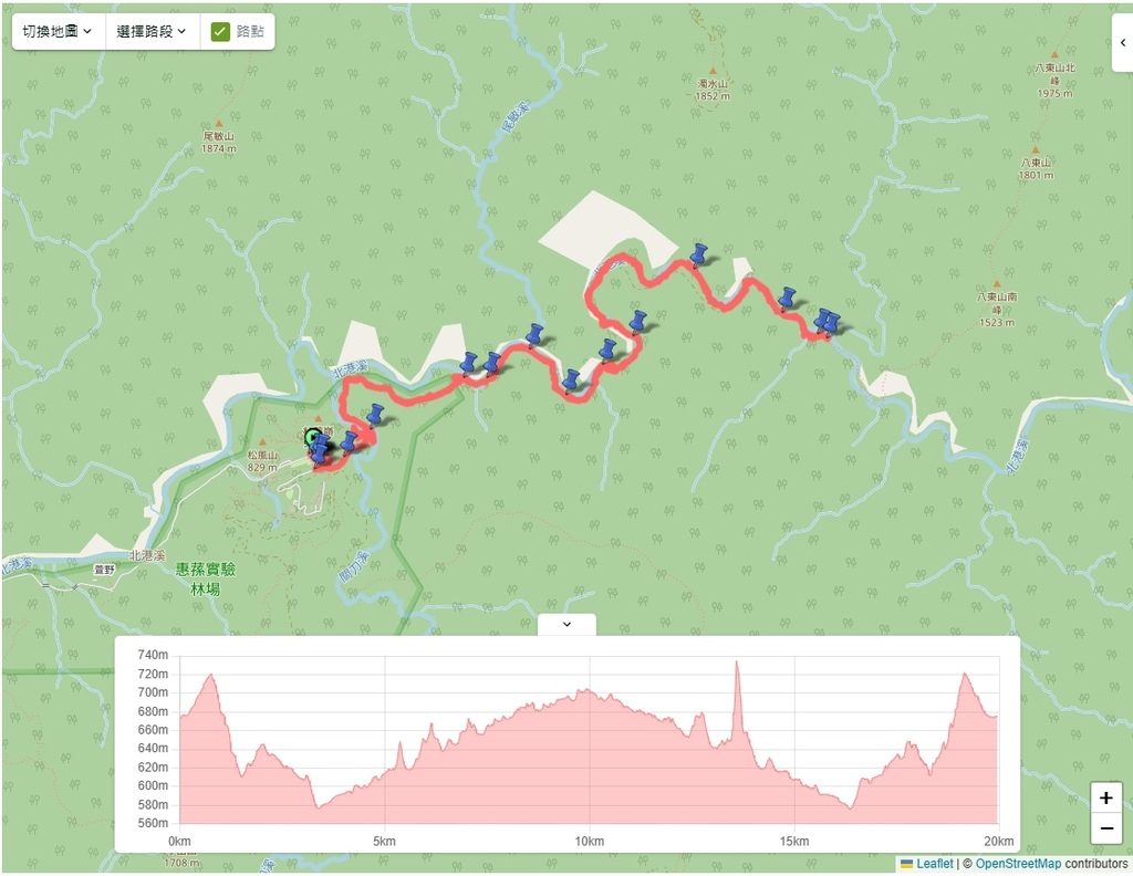 ｜走在一條季節限定隨時會消失的工程便道｜北港溪峽谷工程便道全