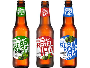 Rebel IPA家族的早期成員：社交型IPA "Rebel Rider"、Double IPA "Rebel Rouser"