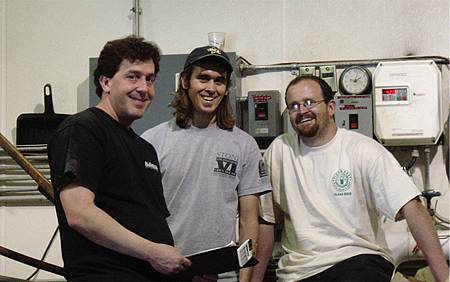 Peter Zien (左, AleSmith), Lee Chase (中, Stone) & Tomme Arthur (右, Port Brewing)