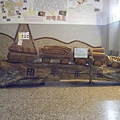 水里車站大廳陳設的特產木雕