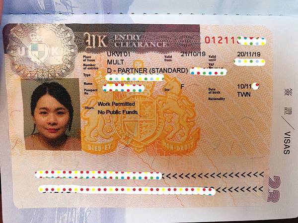 【經驗分享】我的第一張英國配偶簽證 ❤ 2019年台灣申請全