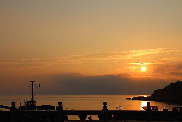 天后宮前的夕陽