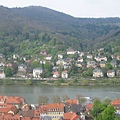 對面的住家&Neckar河..