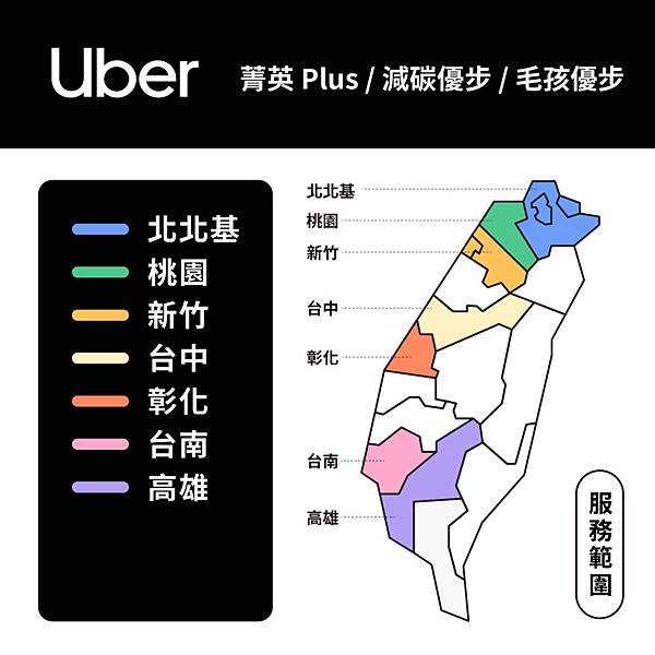 Uber 多元計程車-Uber 有哪些車種可以選擇？