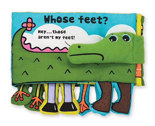 Melissa & Doug Soft Activity Book - Whose Feet?