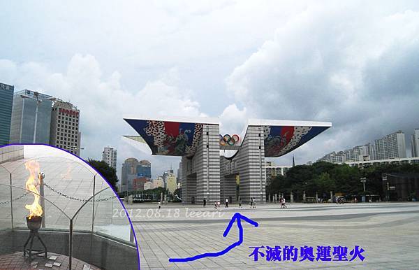 首爾奧林匹克公園標的物-和平之門&奧運聖火 首爾奧林匹克公園標的物-和平之門&奧運聖火