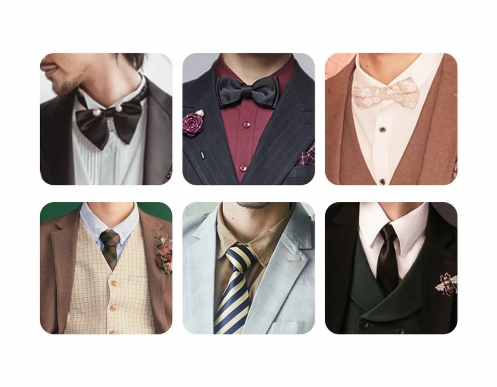 新郎配件領結或是領帶都是需要做合適的搭配