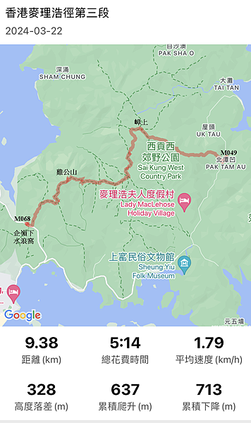 20240322 香港麥理浩徑100K徒步自助行第三段，北潭