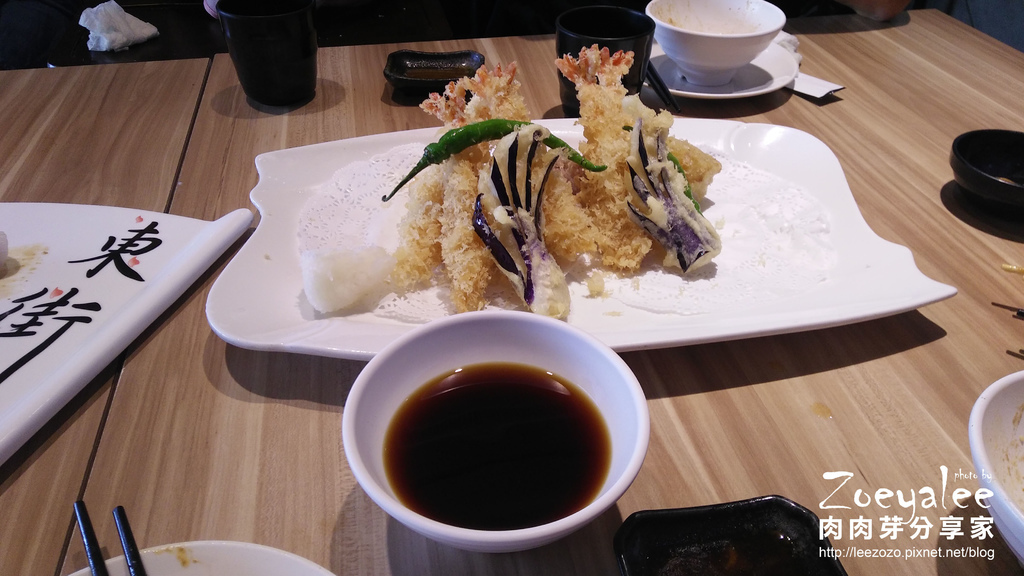 東街日本料理 (34).jpg 東街日本料理竹北文平店合菜餐點野菜炸蝦天婦羅與醬汁@肉肉芽分享家