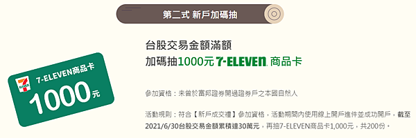 富邦證券 小額投資起手式 開戶存股找富邦 2021/04/01~2021/06/30