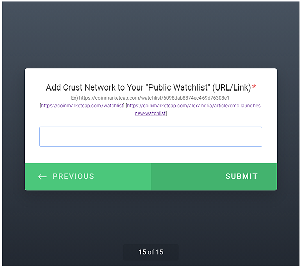 CoinMarketCap 空投 教學 Crust Network CRU代幣