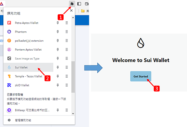 SUI｜sui wallet 測試網應用介紹 錢包建立/NFT鑄造 使用教學