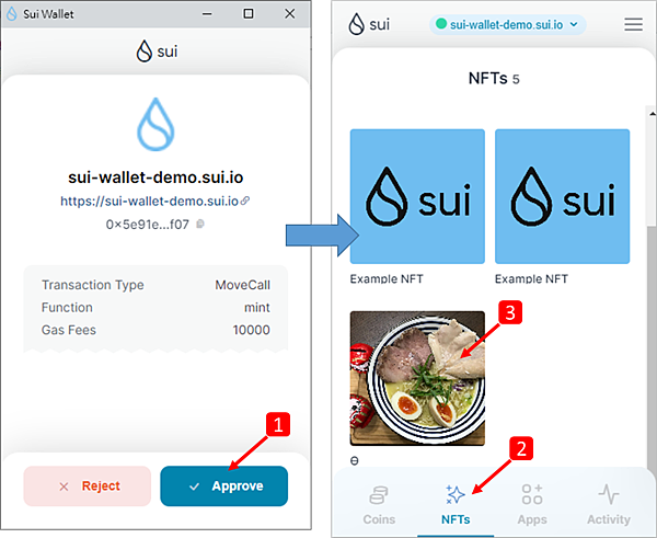 SUI｜sui wallet 測試網應用介紹 錢包建立/NFT鑄造 使用教學