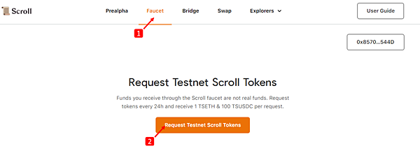 Scroll｜連V神都在推文的一條公鏈 Scroll Testnet 操作指南