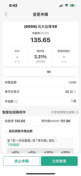 資產配置｜雙寶理財之每月1000元，定期定額0050，堅持不