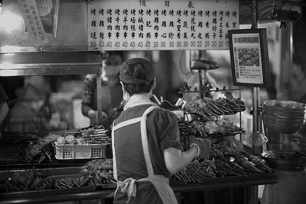 六合夜市黑白記錄Leica M-Monochrom Typ 246和Noctilux-M 50mm f1