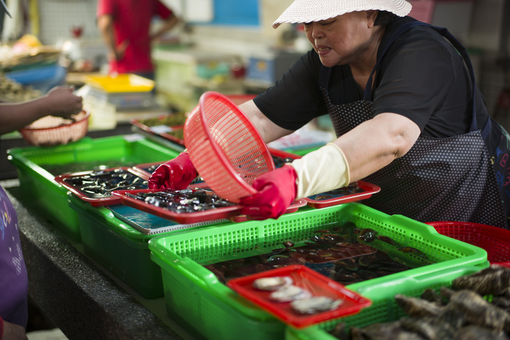 高雄蚵仔寮漁港觀光魚市現埸記實