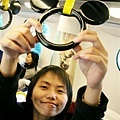 列車內可愛的米奇拉環