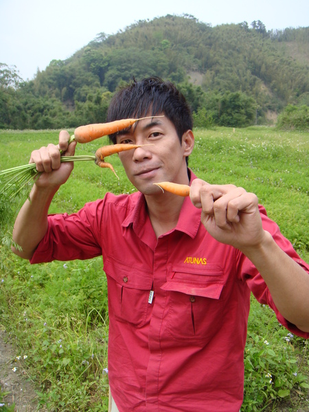 這些迷你紅蘿蔔是拿來做沙拉用的....