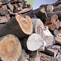 看到整堆的木材就會想到溫暖的火爐...木頭有溫暖的fu...