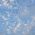 早上的藍天+綿綿白雲...讓人覺得好舒服