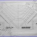 R032拼布 曲線 壓線 切割 2用型板 33 × 20公分1.jpg