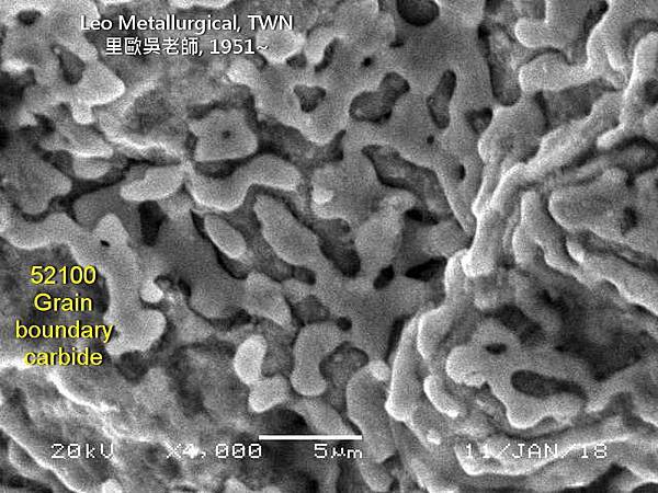 52100, SUJ 2, 晶界碳化物 grain boun