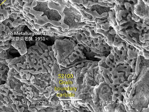 52100, SUJ 2, 晶界碳化物 grain boun