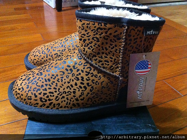 [購物] 滿滿豹紋的秋冬好華麗*MYPAW豹紋超短筒雪靴