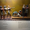 這四張小模型，描述死亡之書內容，埃及人如何進入死後的世界